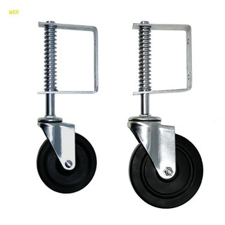 4/5 Inch Spring-loaded Casters Universal Wheel Gate Spring W