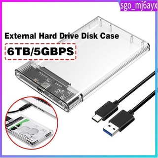 6TB 5gbps External Hard Drive Disk Case USB3.0 /Type C 2.5''