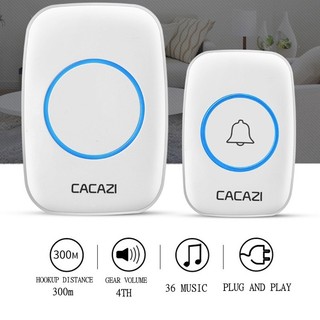 Wireless Doorbell Waterproof Door Bell 300M Range Door Bells