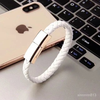 【精品特賣6.23】手環閃充快充電小米數據綫適用於vivo情侶華為OPPO安卓手鏈type-c