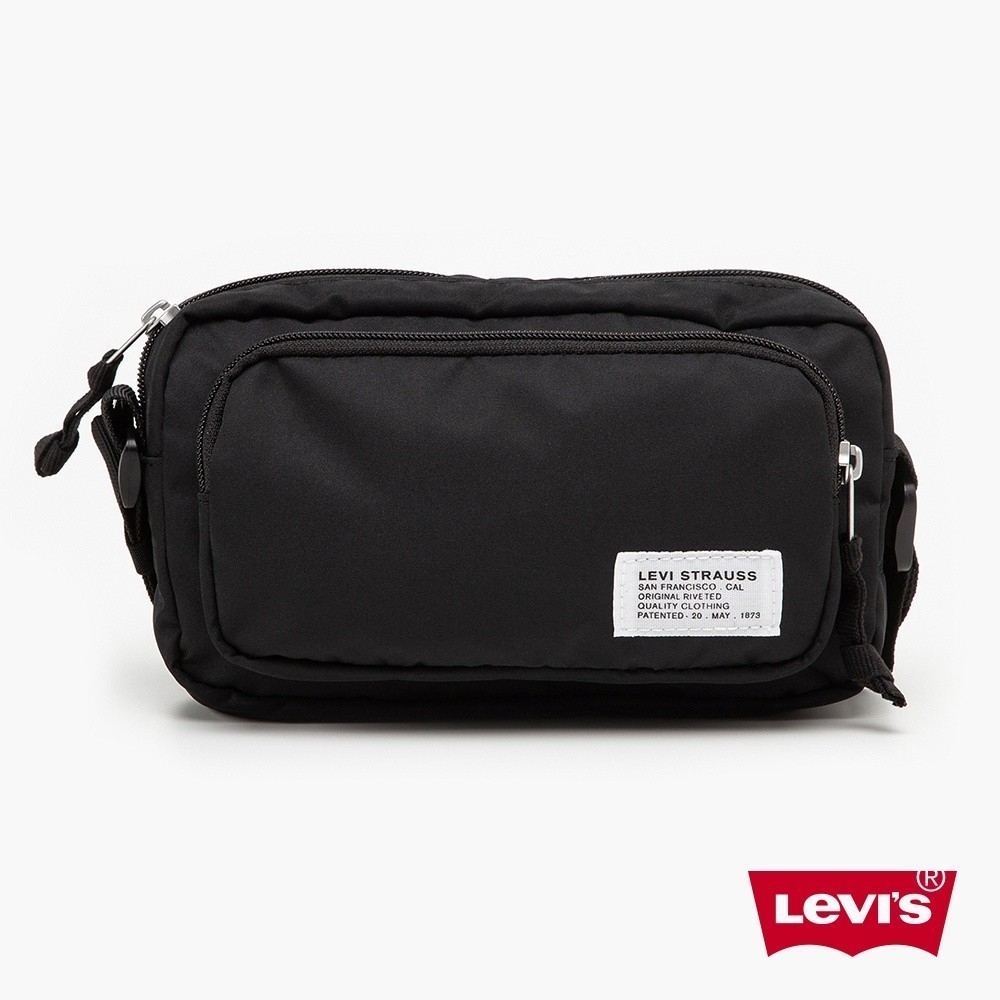 Levis 男女同款 側背小方包 簡約黑 熱賣單品 D7577-0001