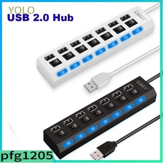 PC Laptop USB Hub Expansion Adapter Splitter Extension Deskt
