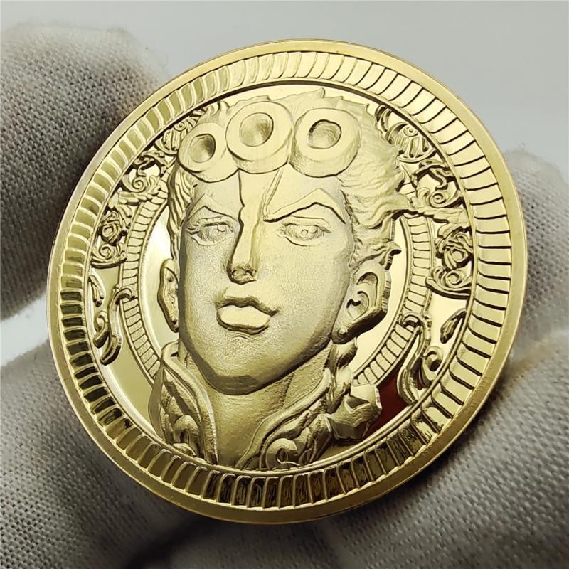 💥日本動漫JOJO紀念幣 喬魯諾喬巴拿冒險紀念幣 黃金之風紀念幣  硬幣 金幣 XUBP