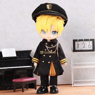 爆款 ⭐臺灣出貨-全新保真⭐ob11娃衣軍風製服套裝12分bjd娃娃衣服gscp10p9粘土人衣服阿巳2.0