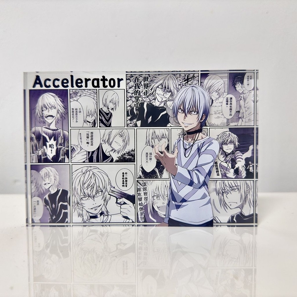 ✨台灣有貨✨免運✨【潮玩精品2】某科學的超電磁炮一方通行亞克力生日磚動漫週邊二次元手辦穀子