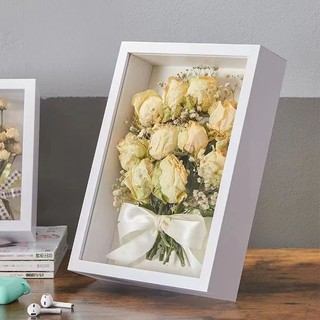 3D Stereoscopic Wooden Specimen Photo Frame Dried Flowers Bu