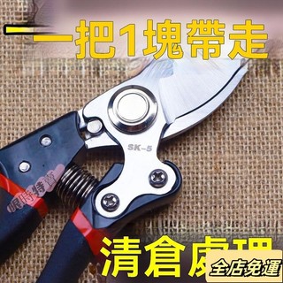 💛台灣出貨免運💛原裝日本VVT進口SK5強力園藝修枝剪新款園林家用省力款花枝園藝剪 磨刀神器 果園修枝剪刀 R4MW