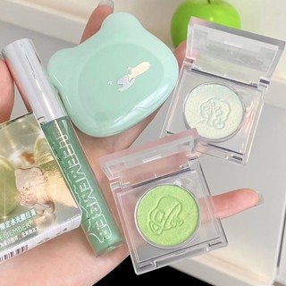 新店開業 立減20 夏日限定 leemember荔萌水光青蘋果系列腮紅膏唇蜜眼影多用膏