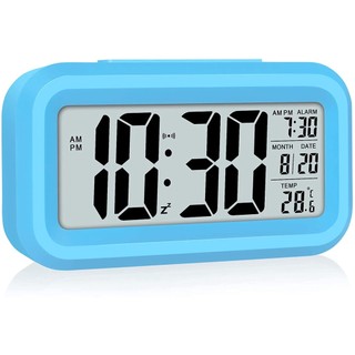 Digital Alarm Clock Battery Operated Small Desk Clocks Smart
