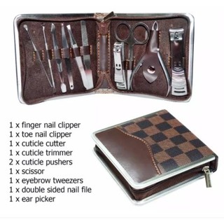 10 in 1 Deluxe Nail Care kit Manicure Pedicure Nail Clipper