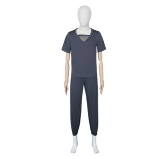 Susu蘇蘇.明天見 火影曉組織T恤褲子套裝宇智波鼬cos阿飛網眼內衣忍者服裝