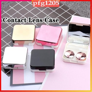 Fashion Contact Lens Case With Mirror Reflective Cover Conta