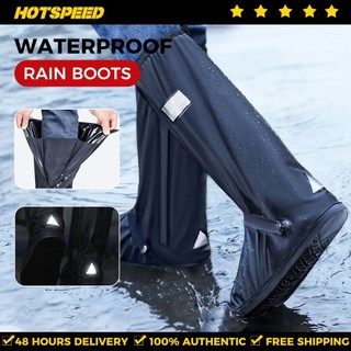Rain Boots Waterproof Shoe Cover For Women Men Thickened For