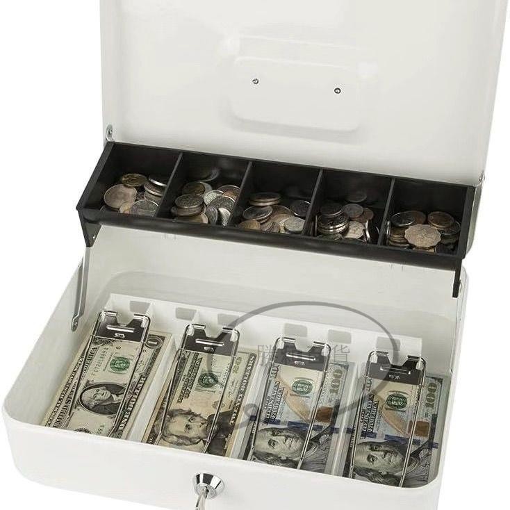 防盜密碼保險箱 電子鎖 密碼保險箱 電子密碼箱 保險櫃 儲物櫃 密碼櫃 小金庫 兒童雙層現金屬箱子存錢罐票夾箱家用保險箱