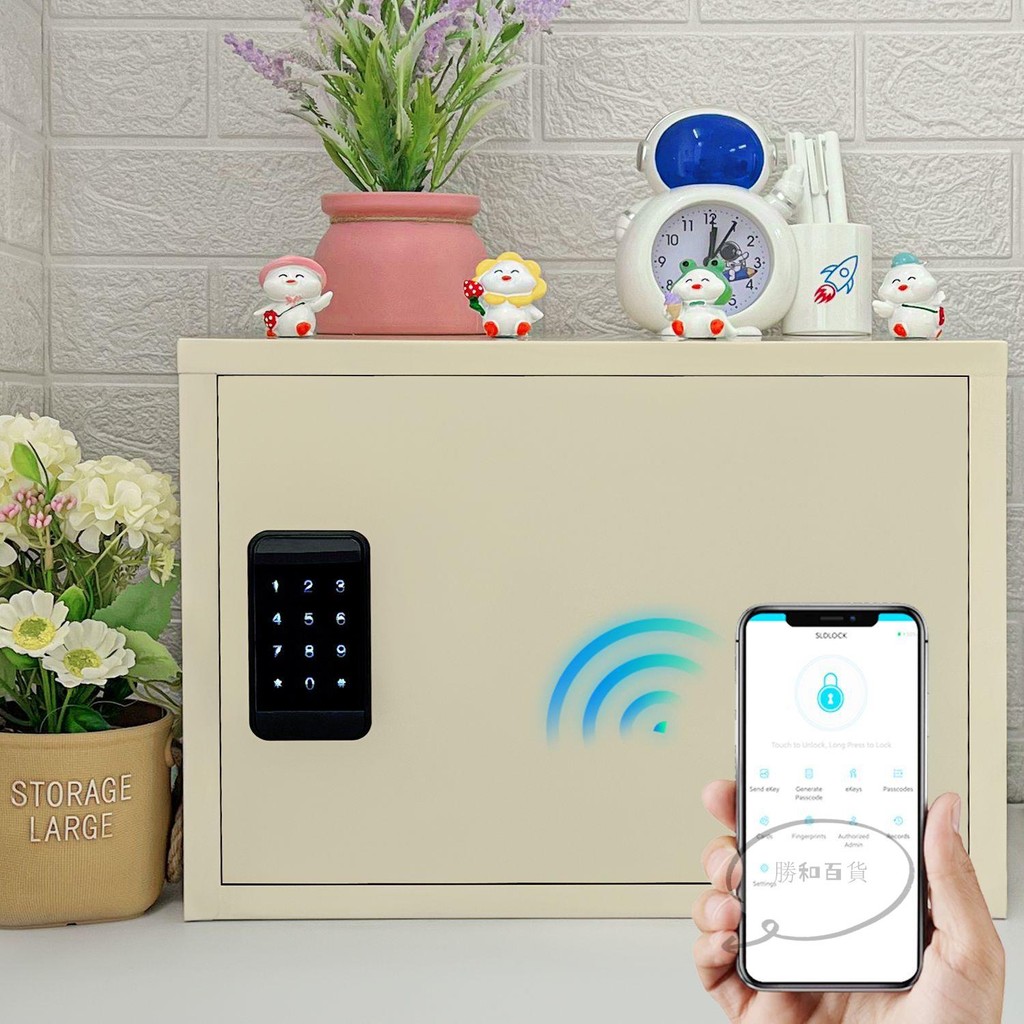防盜密碼保險箱 電子鎖 密碼保險箱 電子密碼箱 保險櫃 儲物櫃 密碼櫃 小金庫 桌面櫃收納箱鐵皮密碼櫃帶鎖家用學生宿舍儲