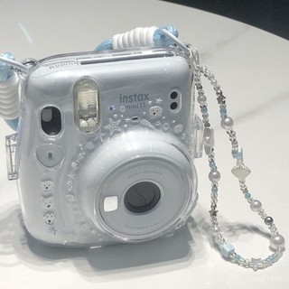 桃園出貨🎍【mini12透明外殻掛繩】instax水晶殻 拍立得硬殻掛繩拍立得掛繩 mini相機保護套掛繩AA U6VL