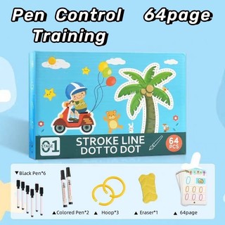 64 pages Tracing workbook for kid Preschool Educational Kids