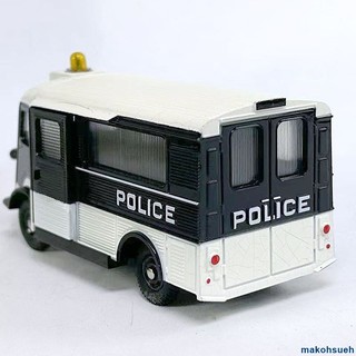 麵包車模型 模擬汽車模型 DINKY TOYS 1/43 老式警車警用押送運輸車麵包車合金汽車模型
