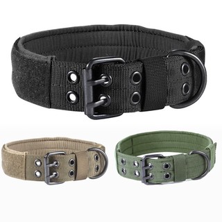 Tactical Dog Collar Nylon Dog Collar Military Adjustable Col