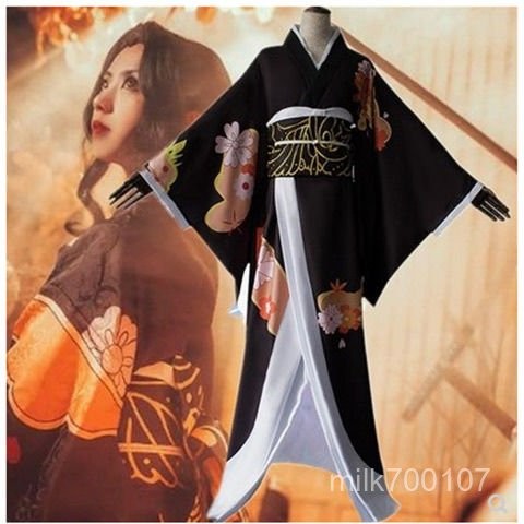 ✨免運✨鬼滅之刃cos服鬼舞辻無慘女裝大佬和服 cosplay服裝無慘假髮 7YBG