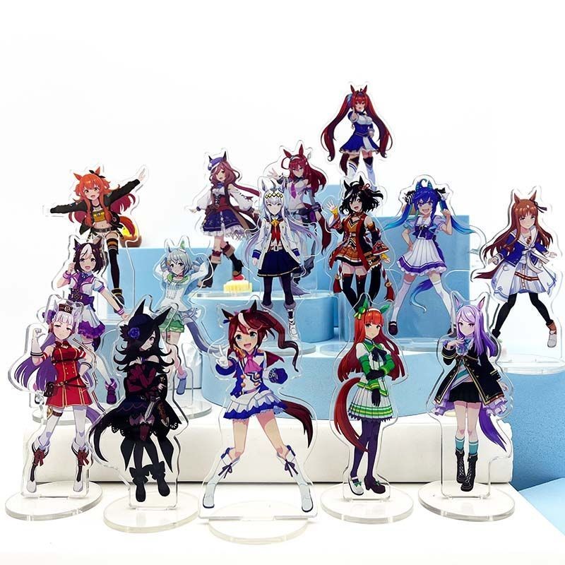 賽馬娘動漫遊戲亞克力立牌無聲鈴鹿東海帝王特別週人形桌麵擺件