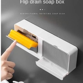 Creative soap box with lid soap box large size double grid d