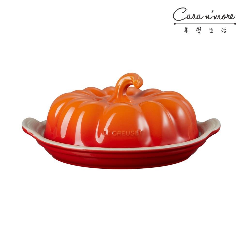 Le Creuset 萬聖節系列 南瓜造型奶油盤 火焰橘 奶油碟