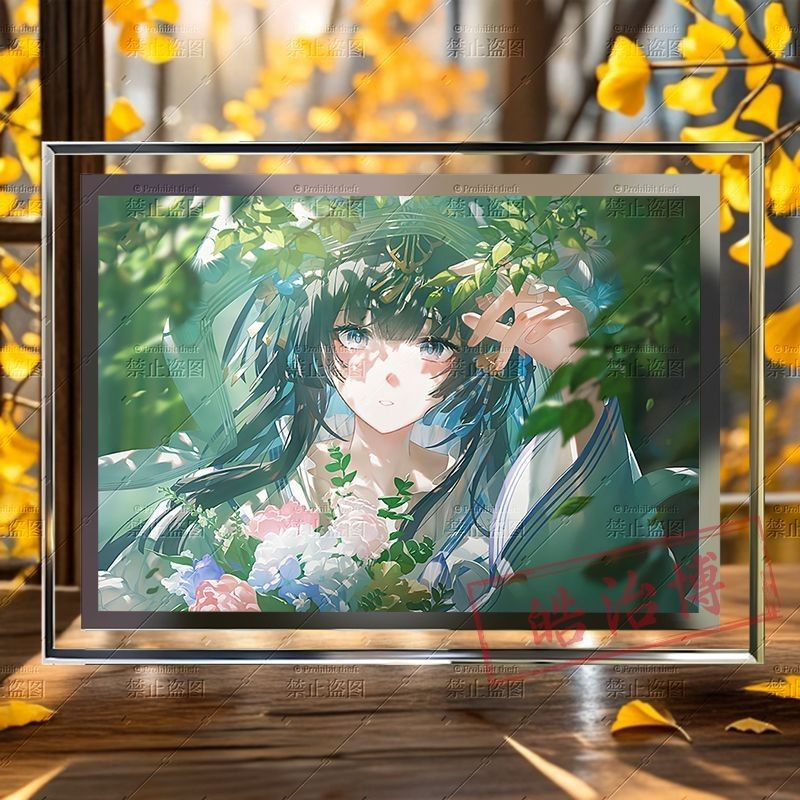 【現🧡貨】【潮玩精品2】賽琳娜希聲戰雙帕彌什緣紡祈糸高顔值遊戲週邊擺件水晶玻璃相框