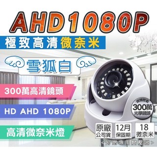 B【無名】附發票 監視器 吸頂海螺半球 高畫質晶片 AHD 1080P 日夜高畫質 紅外線夜視 微奈米 含稅 AD