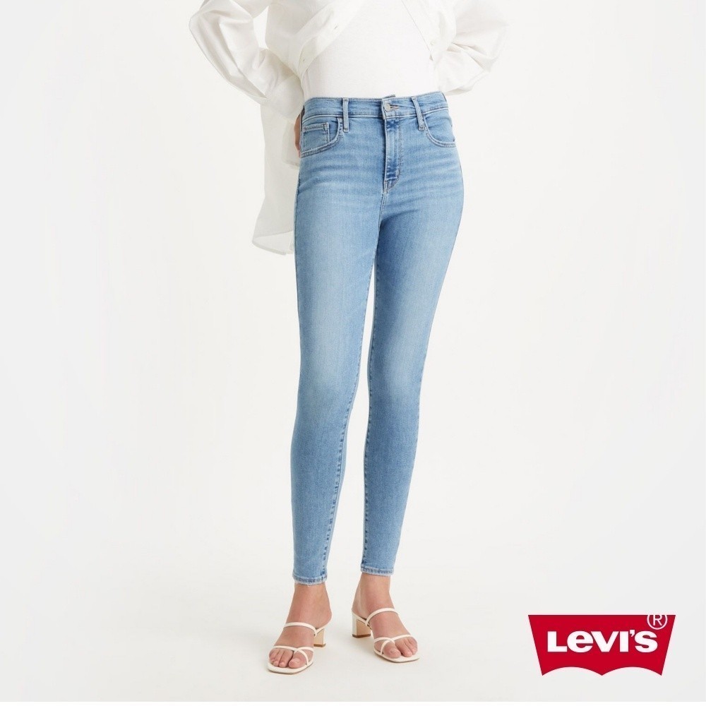 Levis 女款 720高腰超緊身窄管/超彈力牛仔長褲/淺藍色水洗/天絲棉 及踝款 熱賣單品 52797-0357