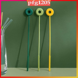 Round Silicone Straw Brush Bottle Nipple Slender Cleaning B