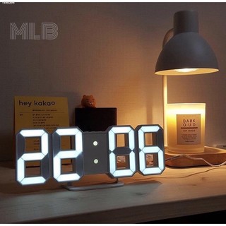 Digital Clock Wall Decor Smart 3d Alarm Clock Led Kitchen Of