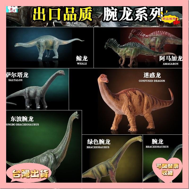 🔴臺灣出貨🔴仿真腕龍模型 實心恐龍 侏羅紀世界 兒童科敎玩具 海神龍 樑龍 雷龍 腕龍係列 實心動物手辦 裝飾擺件公