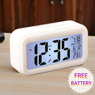 Digital Backlight LED Display Table Alarm Clock Snooze Therm