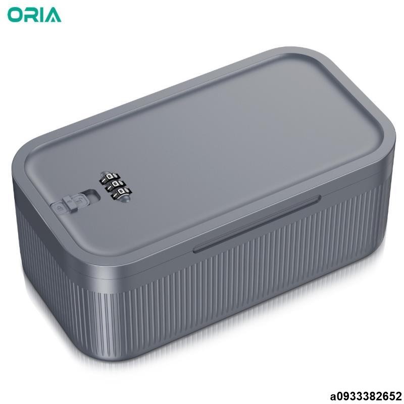金牌收納ORIA 可鎖儲物盒 3 位密碼鎖盒,用於食品零食和物保險箱
