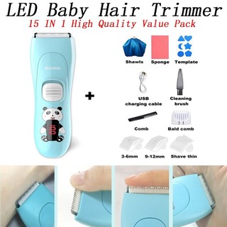 Baby Hair Clippers Waterproof Trimmer USB Rechargeable Hairc