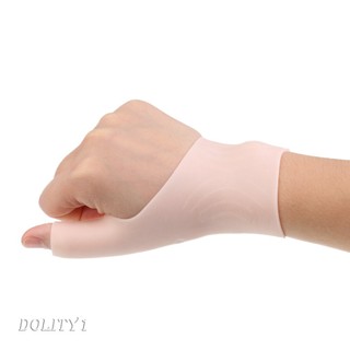 1Pair Silicone Gel Thumb Wrist Support Glove Tenosynovitis S