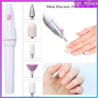 1 Set 5bits Machine Manicure Grinding Electric Machine Nail
