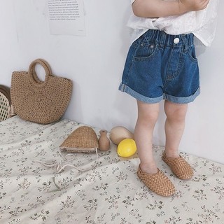Mimo⭐女童牛仔短褲夏裝韓版兒童百搭熱褲中大童外穿牛仔褲