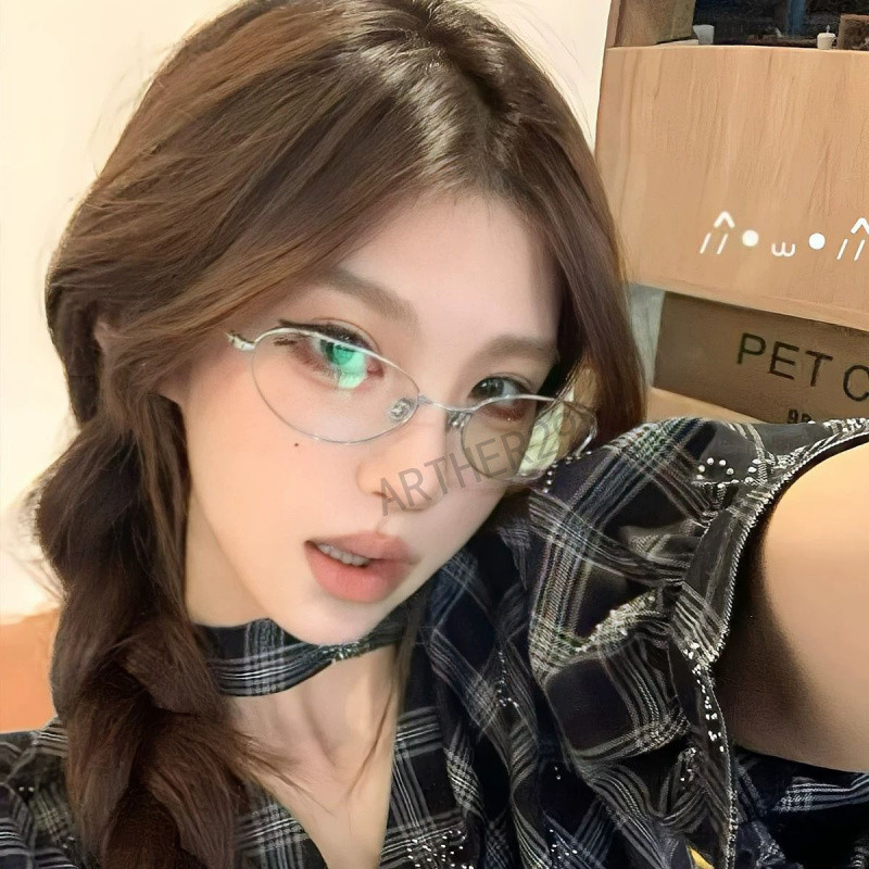 💕老錢風貓眼近視眼鏡💕 女可配度數近視眼鏡 高級感近視眼鏡 橢圓框近視眼鏡 百搭近視眼鏡 簡約近視眼鏡 近視眼鏡眼鏡