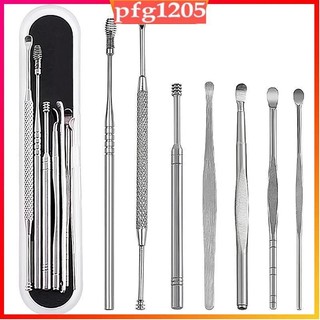 9Pcs/Set Ear Wax Removal Picker Kit/Stainless Steel Earpick