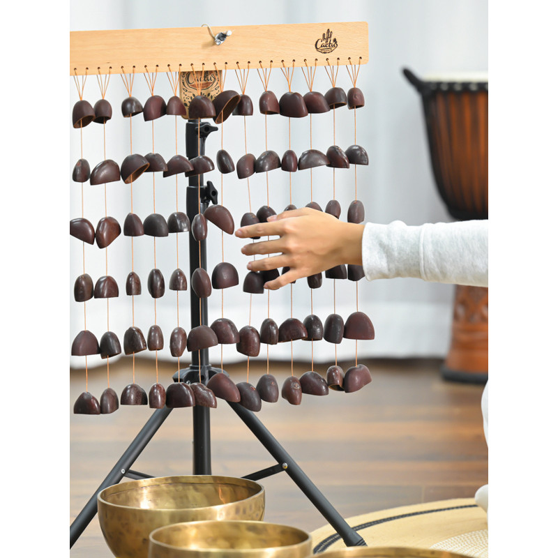 果原創殼音束排鈴搖鈴療愈樂器排鈴風鈴靜心瑜伽音療解壓天然果實排鈴原創