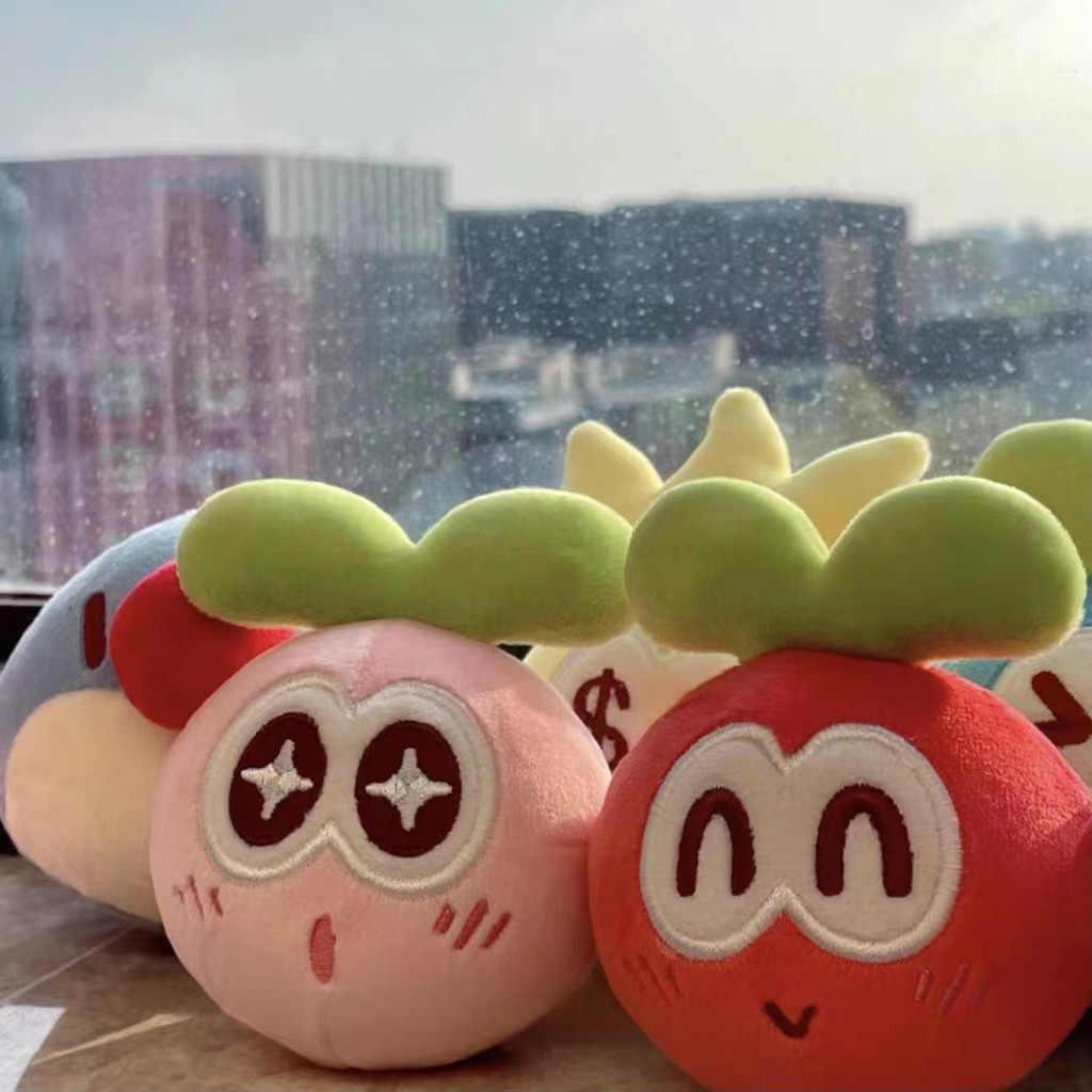 ✨限時特價✨【小柒潮玩社】紅色拉姆毛絨掛件 可愛拉姆裝飾掛件 拉姆小公仔捏捏樂毛絨玩具女動漫 二次元 週邊