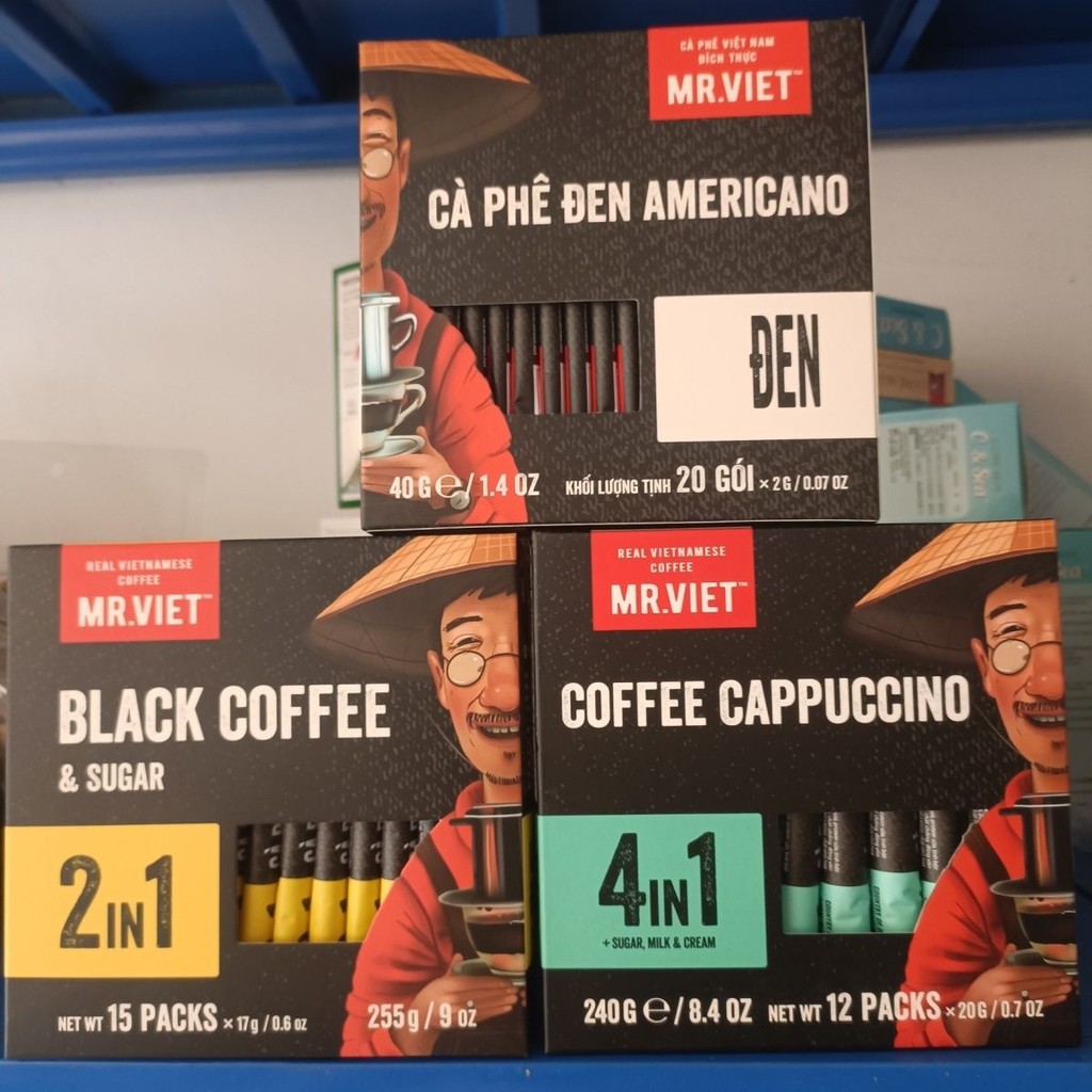 店小七👉越南咖啡Cafe Hòa Tan Mr Viet Instant Coffee 2/3/4 in 1