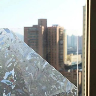 Window Film Sticker Privacy, Bamboo Decorative Glass Film, R