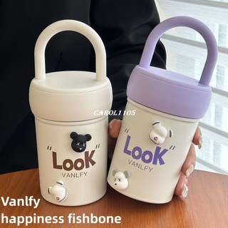 食品級不銹鋼保溫盃女生學生高顔值簡約便攜摔不爛情侶水盃ins8/5