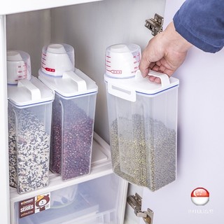 2kg Sealed Cereal Rice Storage Bins Food Storage with Pour S