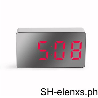 LED Table Digital Clock USB Rechargeable Desktop Date Displa