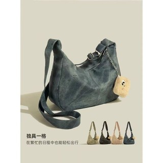 特賣🎀日係複古託特包高級感包包2025新款通懃百搭單肩包大容量斜挎包 學生上課手提斜挎包 大容量防水單間側背郵差包 相機