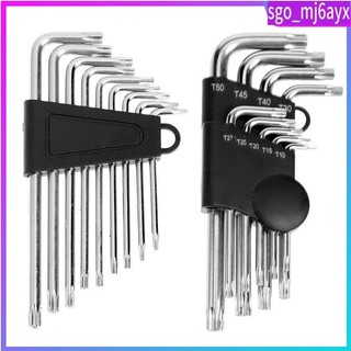 9pcs/set L-Shape Plum Allen Wrench Hex Screwdriver Hand tool